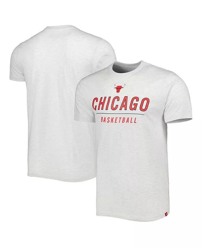 

Мужская футболка Ash Chicago Bulls Turbo Tri-Blend Sportiqe