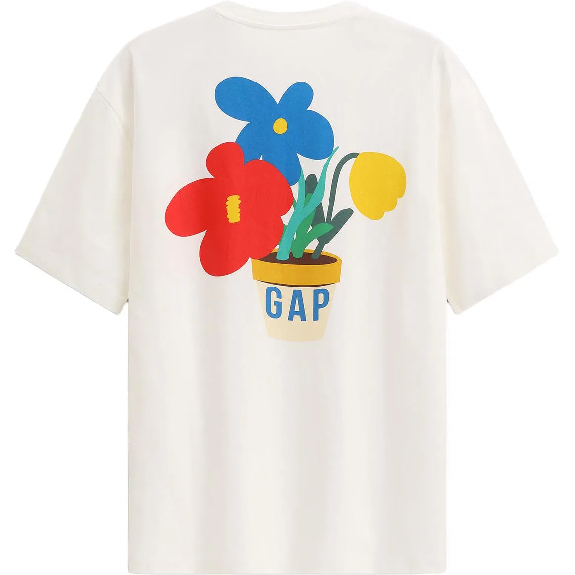 Футболка унисекс crew neck GAP, Marine Blue — фото 4