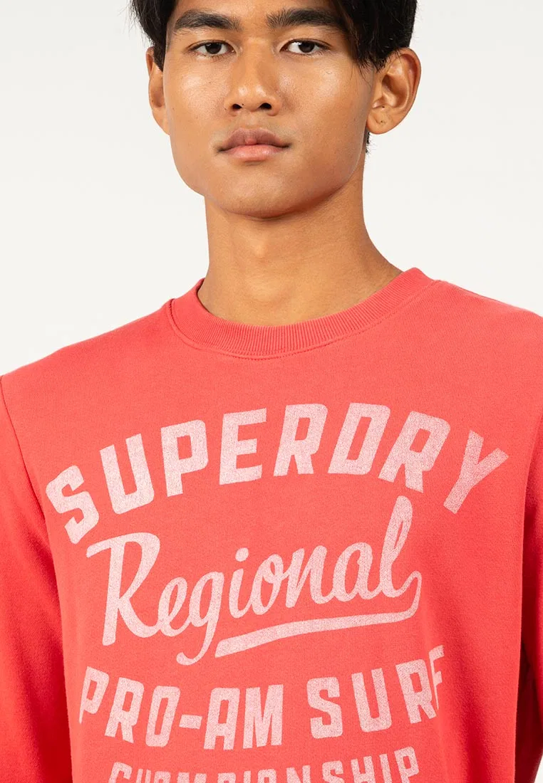 Толстовка, свободный крой, Lo-Fi Outdoors Superdry, красный — фото 3