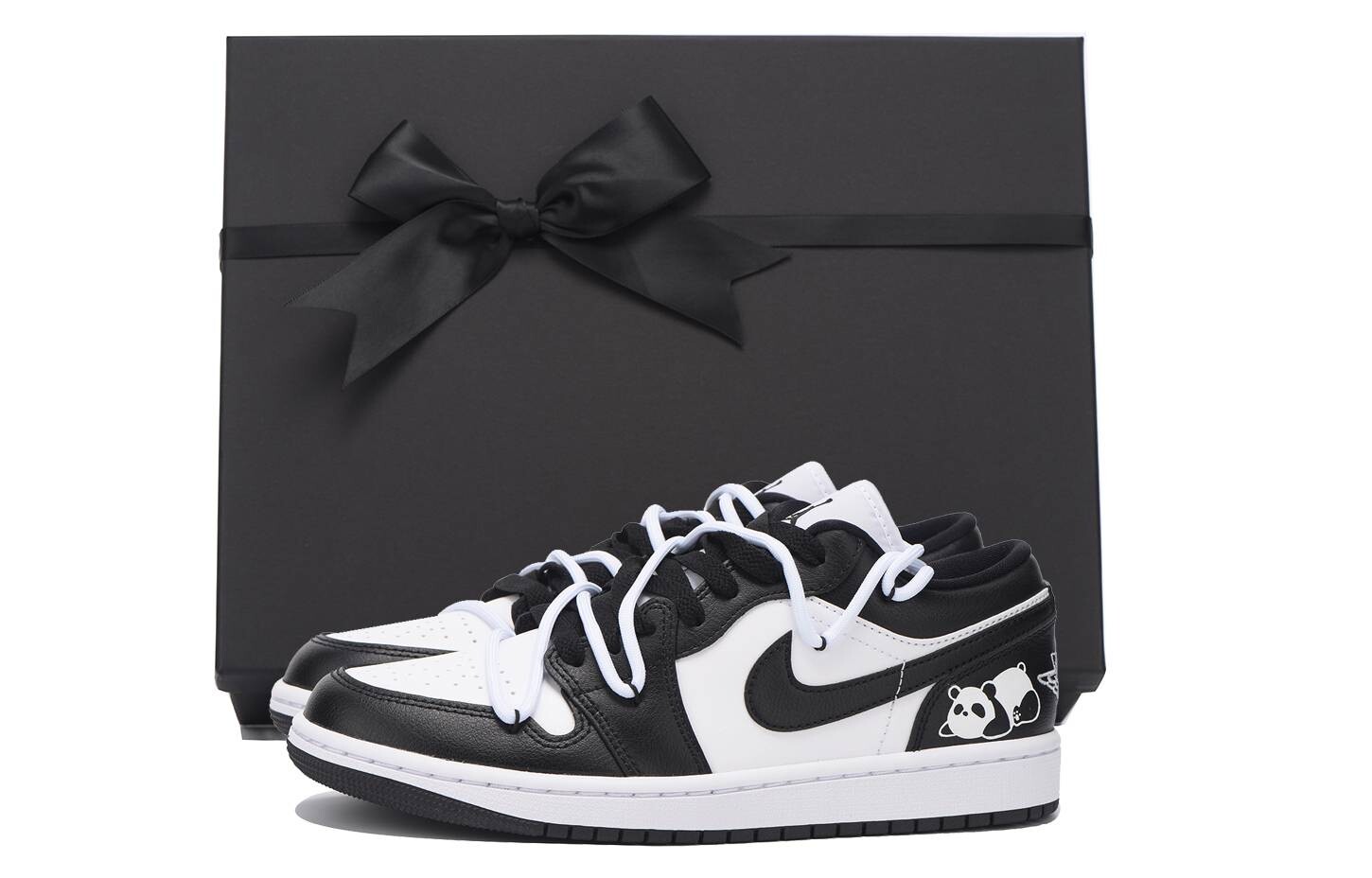 Кроссовки Air Jordan 1 Vintage Basketball Shoes Women's Low-top Black, черный