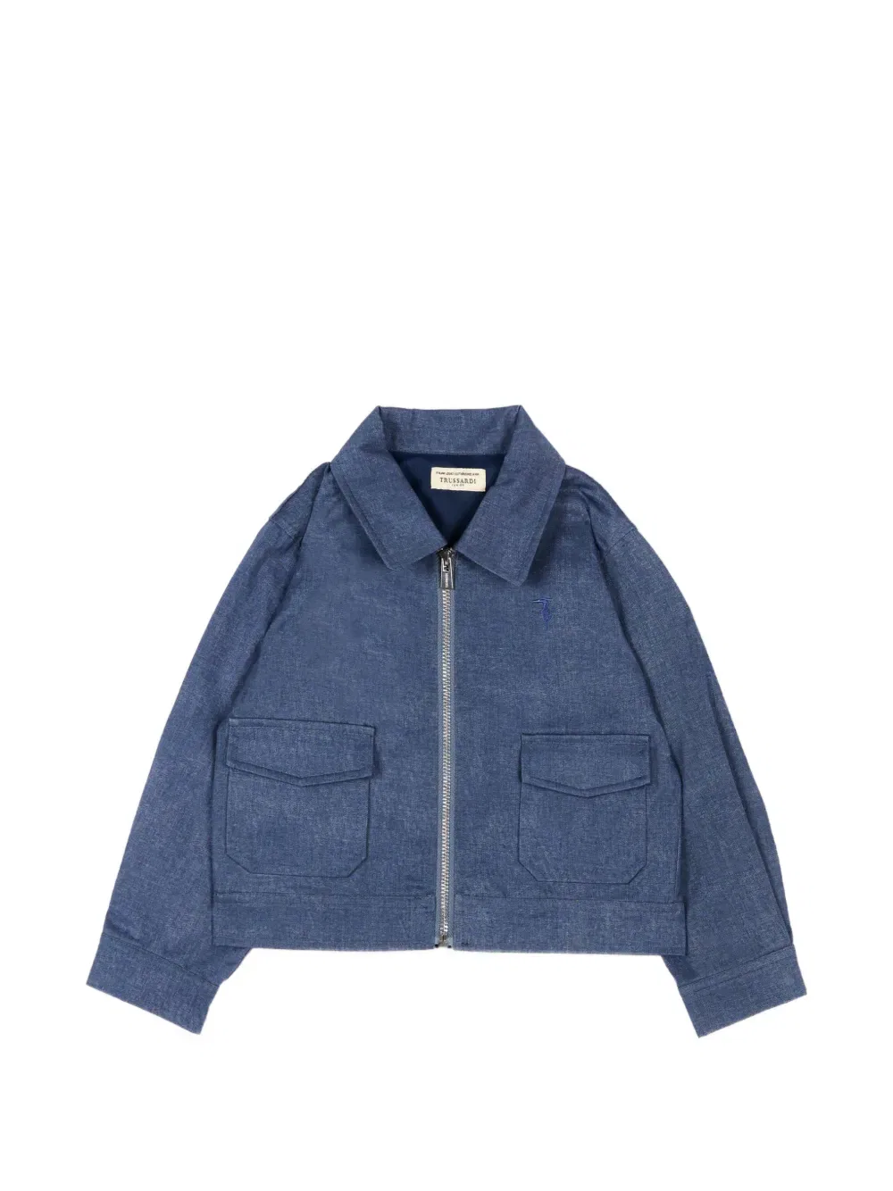 Куртка с карманом на молнии Trussardi Junior, синий