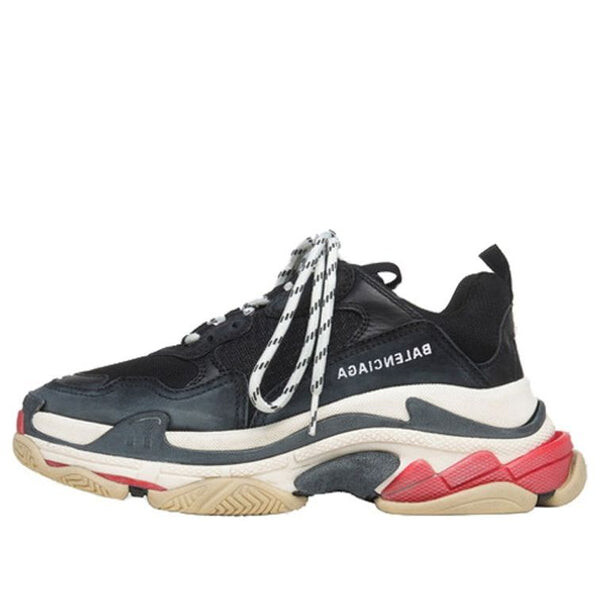 Кроссовки triple s sneaker 'black red' Balenciaga, черный