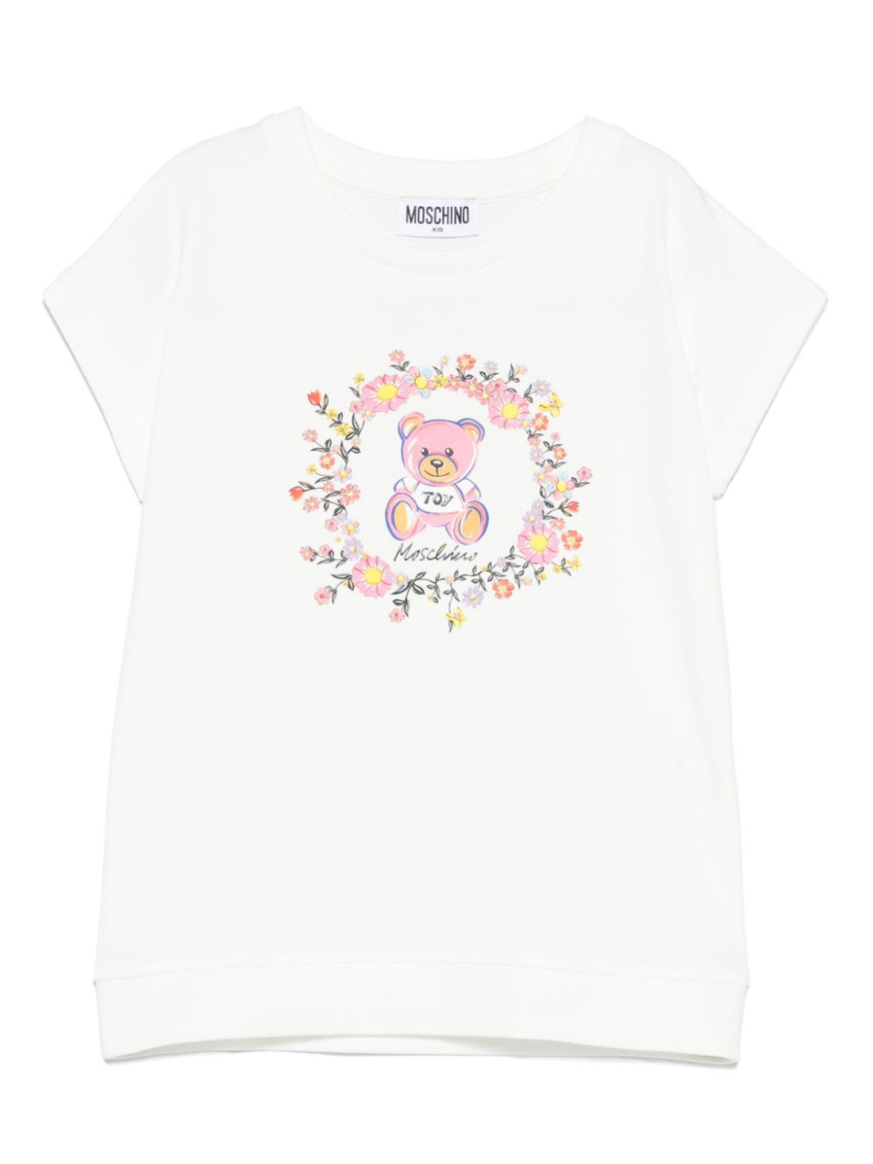 

Moschino Kids футболка с принтом Teddy Bear, белый