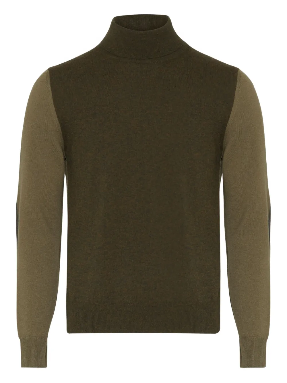 

Свитер в рубчик с высоким воротником Maison Margiela, зеленый