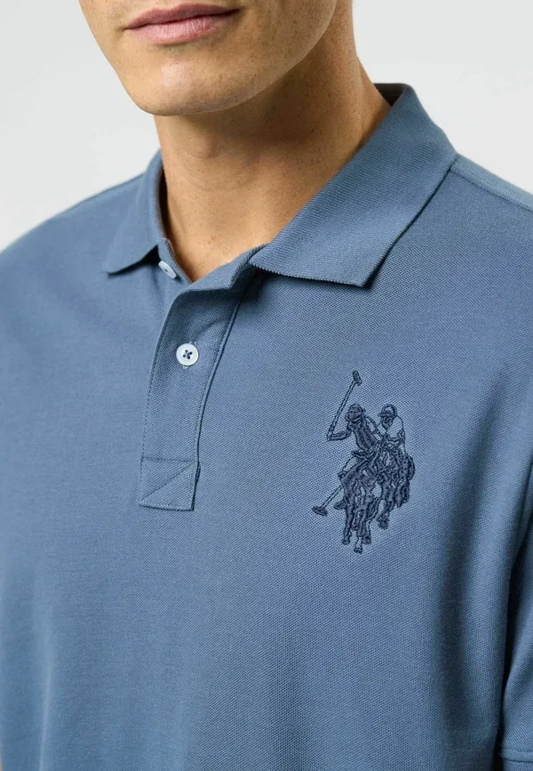 Поло Umalfredo U.S. Polo Assn., китайский голубой — фото 4
