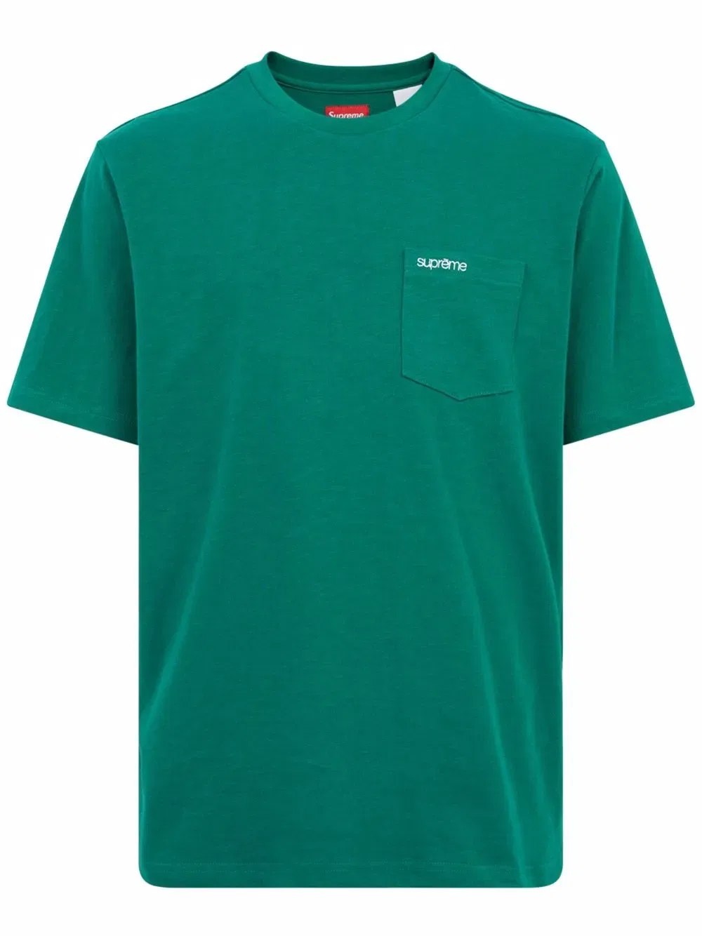 Футболка с карманом Supreme, зеленый