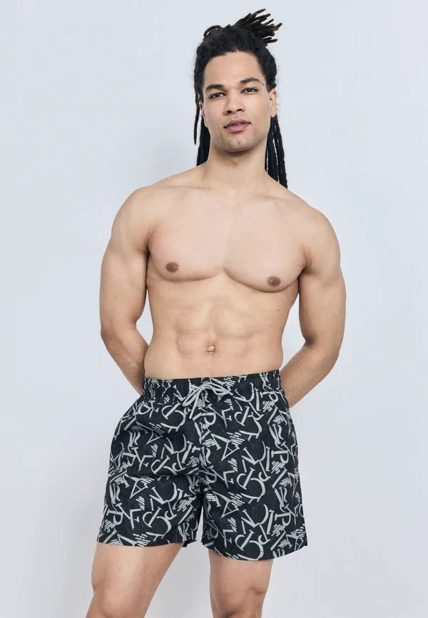 

Плавки-Боксеры с логотипом по всей поверхности Emporio Armani, Black Steel, Черный, Плавки-Боксеры с логотипом по всей поверхности Emporio Armani, Black Steel