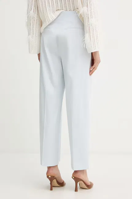 Широкие брюки relaxed fit из хлопка с эластаном Tulotta BOSS, синий — фото 3