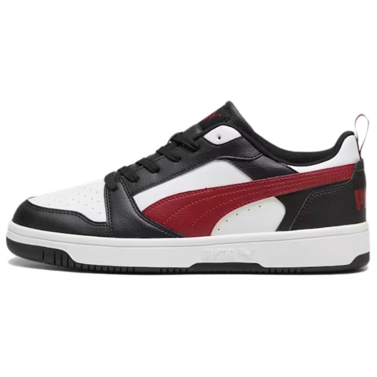 

PUMA Rebound V6 Лоу Топ скейтборд кроссовки унисекс черно-белые, цвет Black White