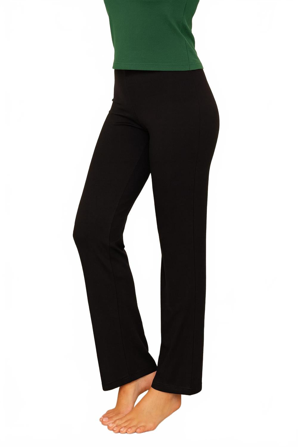 

Angel Apparel Не мнущиеся брюки с высокой талией, черные