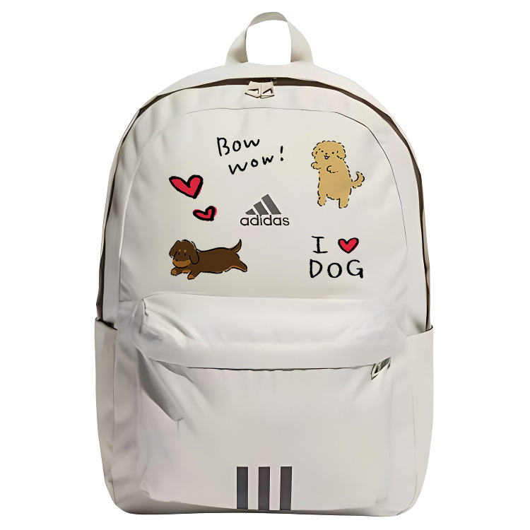 

Adidas Черный котик Рюкзак из ткани Унисекс Светло-серый, Puppy
