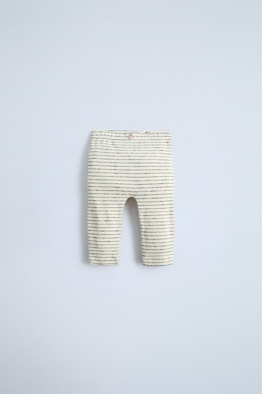 

Полосатые леггинсы ZARA, антрацитово-серый