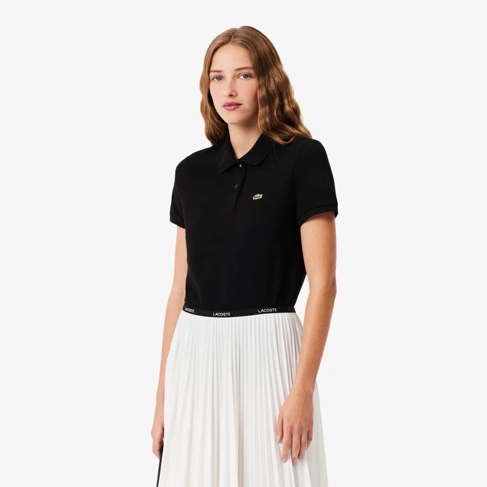 Футболка-поло Lacoste Regular Fit, женская, чёрная