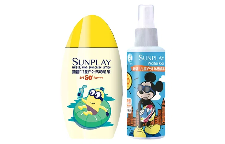 Набор для защиты от солнца Mentholatum Kids Outdoor Sun Protection 100мл+спрей 120мл