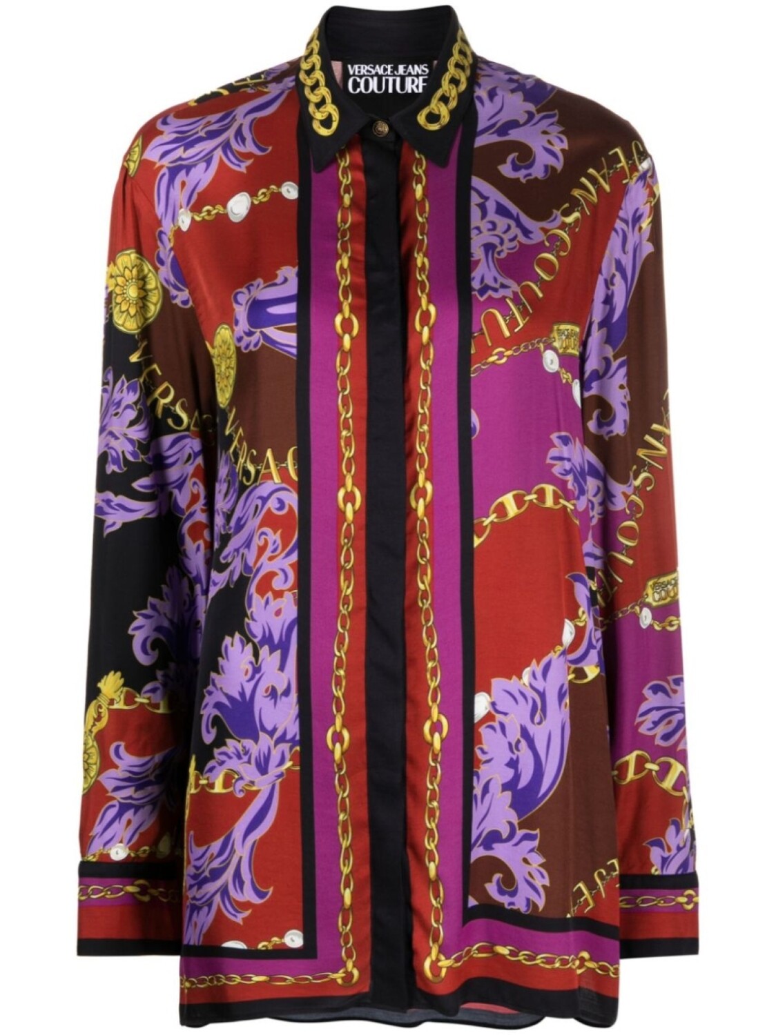 

Versace Jeans Couture рубашка с принтом Barocco, розовый