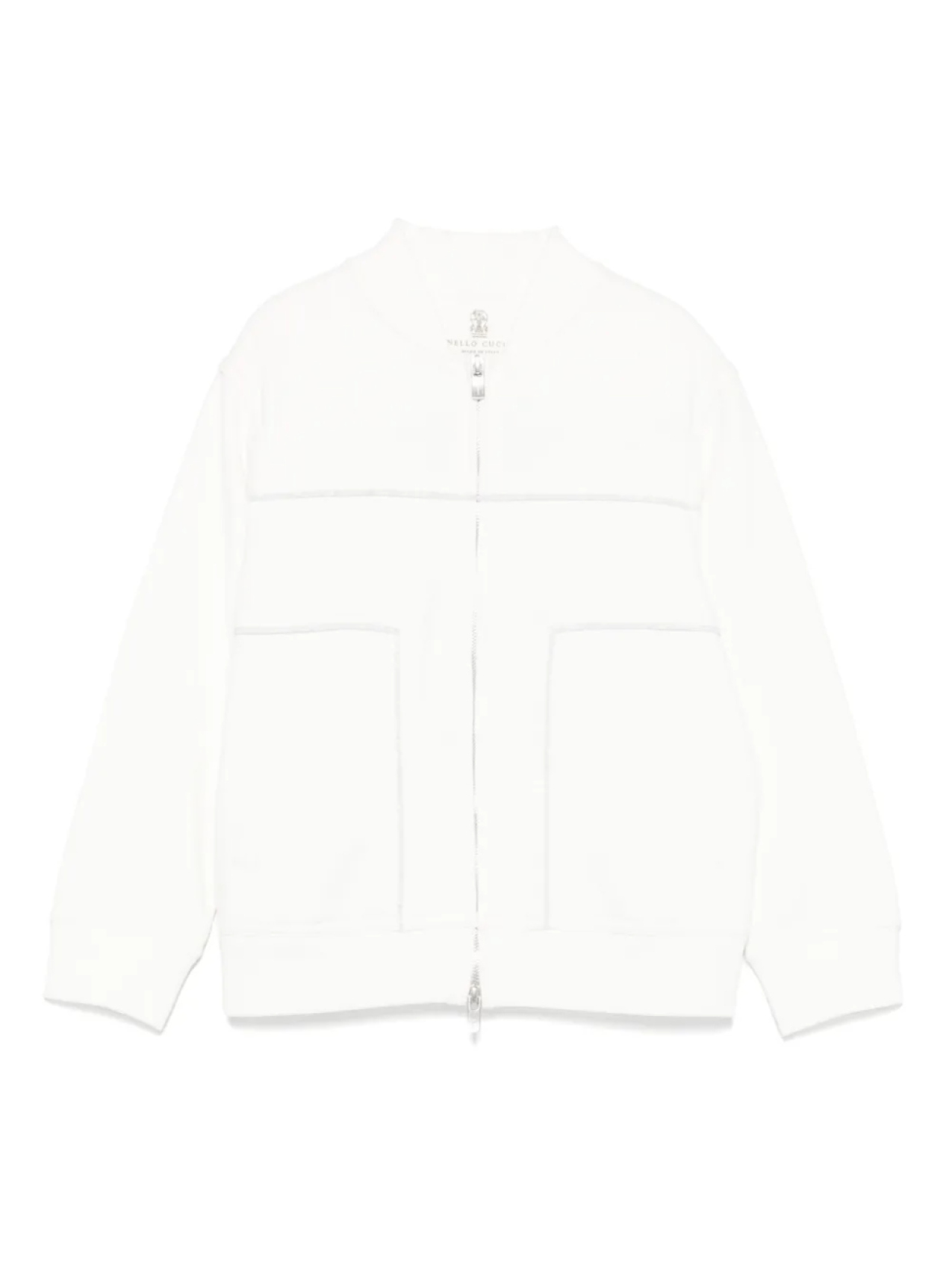 

Куртка-бомбер на молнии Brunello Cucinelli Kids, белый