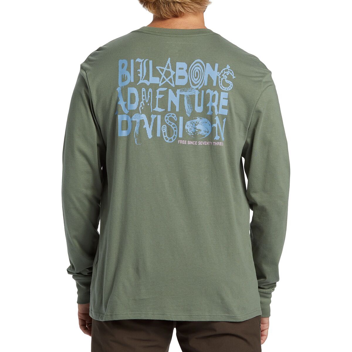 

Длинный рукав футболка Diversity Billabong, цвет fern