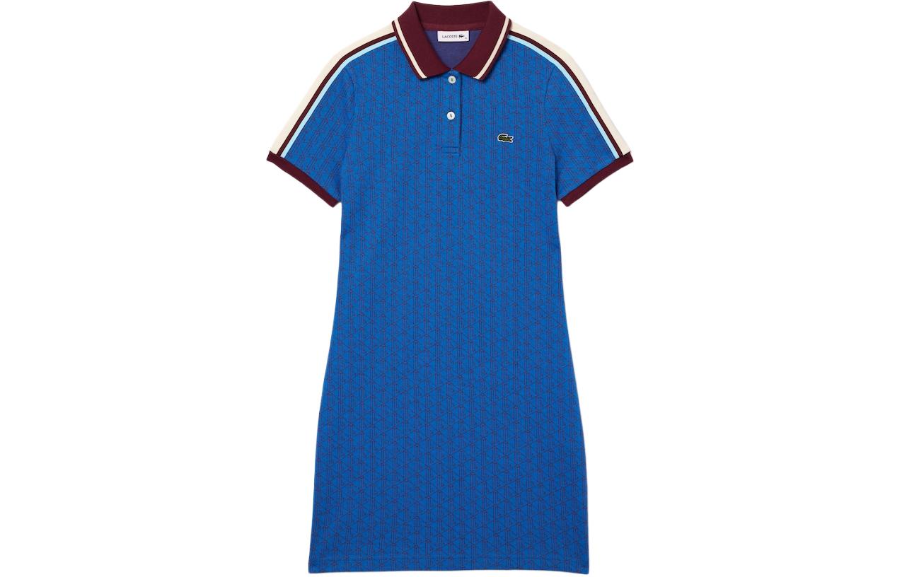 

LACOSTE Короткое платье с короткими рукавами Women's NJI/Blue