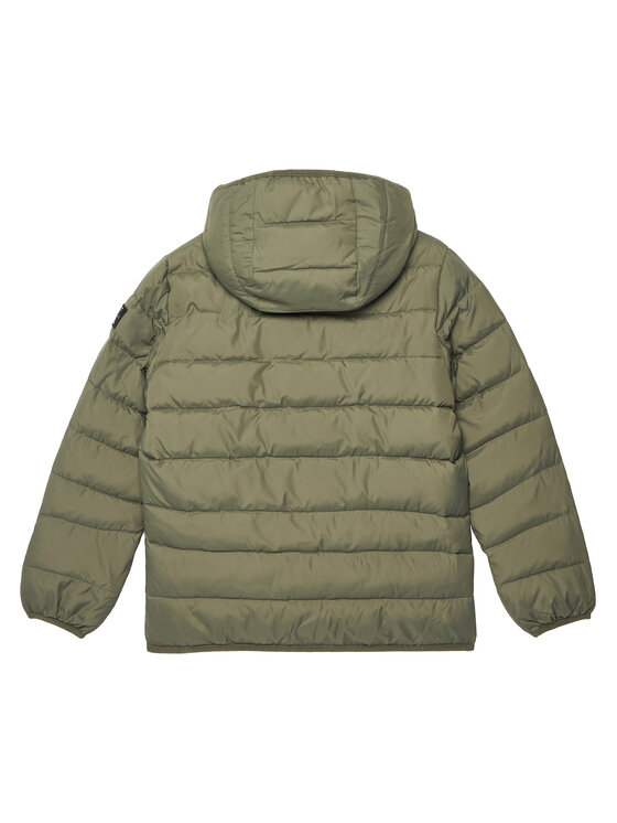 Зимняя куртка стандартного кроя Inst Logo IB0IB02174 D Calvin Klein Jeans, зеленый — фото 2