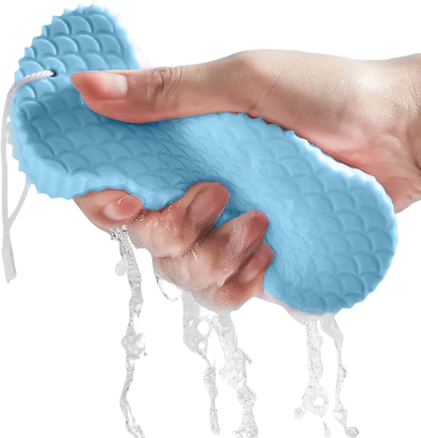 Мягкая мочалка с 3D-рисунком «рыбья чешуя» Generisch