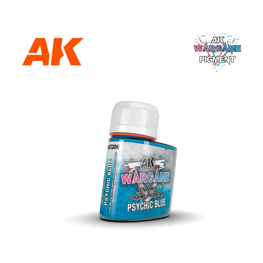 

Эмалевый жидкий пигмент - Psychic Blue, AK Wargame Battle Grounds - Diorama Terrains & Enamel Liquid Pigments
