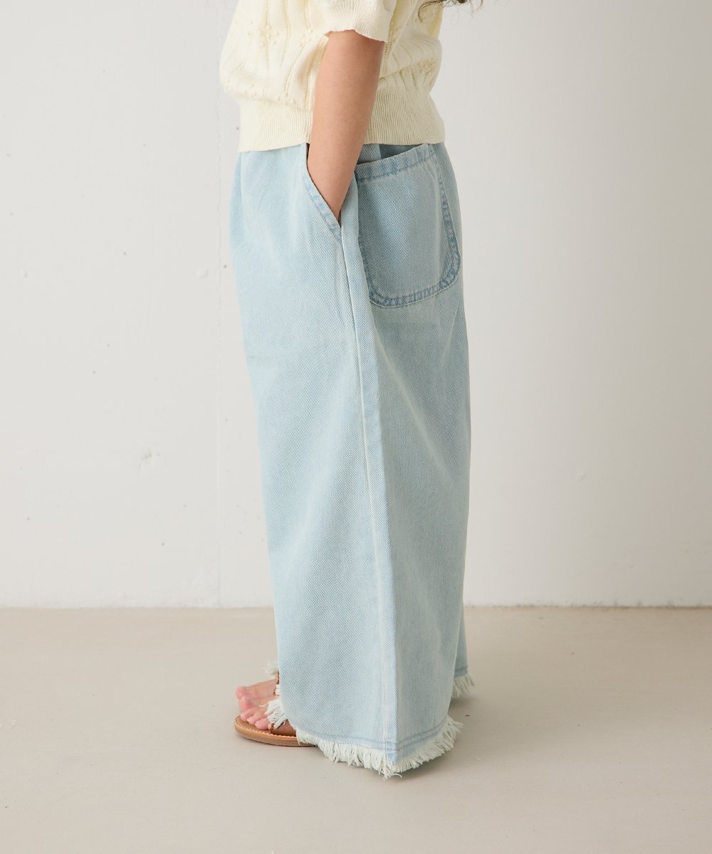 Джинсовые брюки с бахромой Riziere, LIGHTBLUE — фото 4