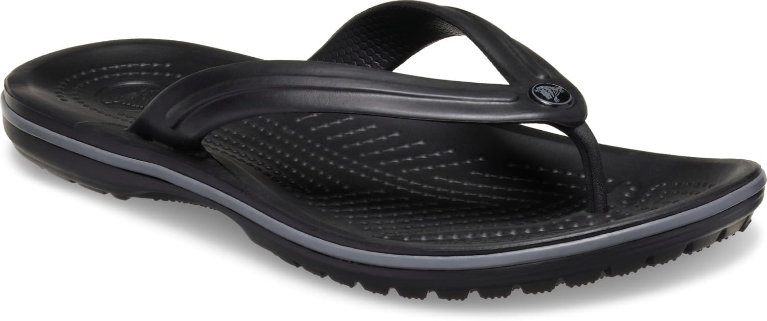 Вьетнамки Crocs Crocband унисекс для взрослых, черный/серый — фото 2