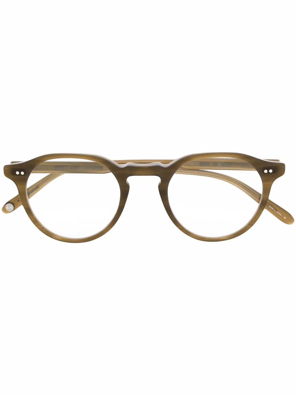 

Очки Royce в круглой оправе Garrett Leight, зеленый