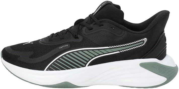 Кроссовки PUMA Unisex Pwr Hybrid Tr, белый/черный/зеленый — фото 3