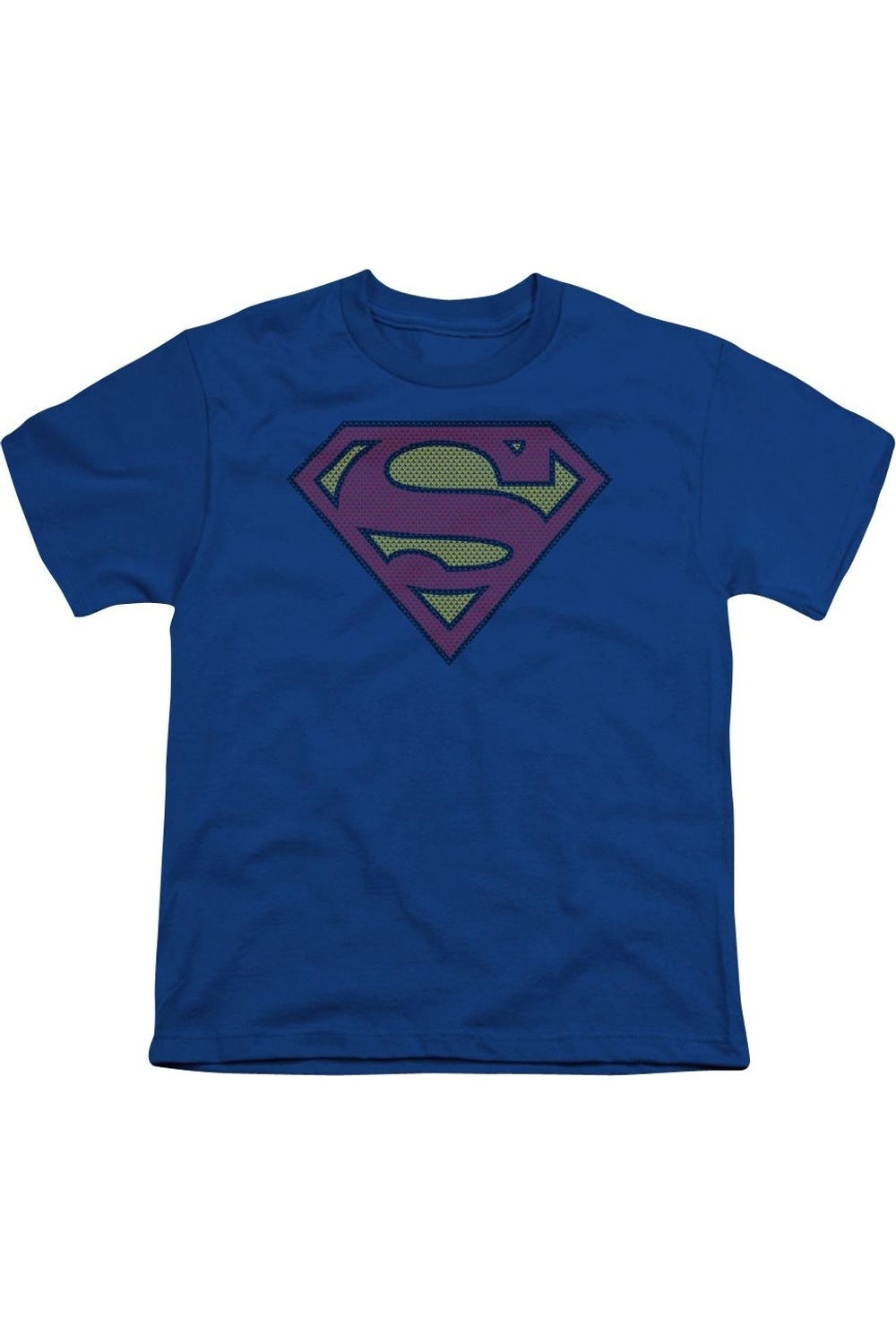 

Футболка с маленькими логотипами Superman для детей Gildan, синий