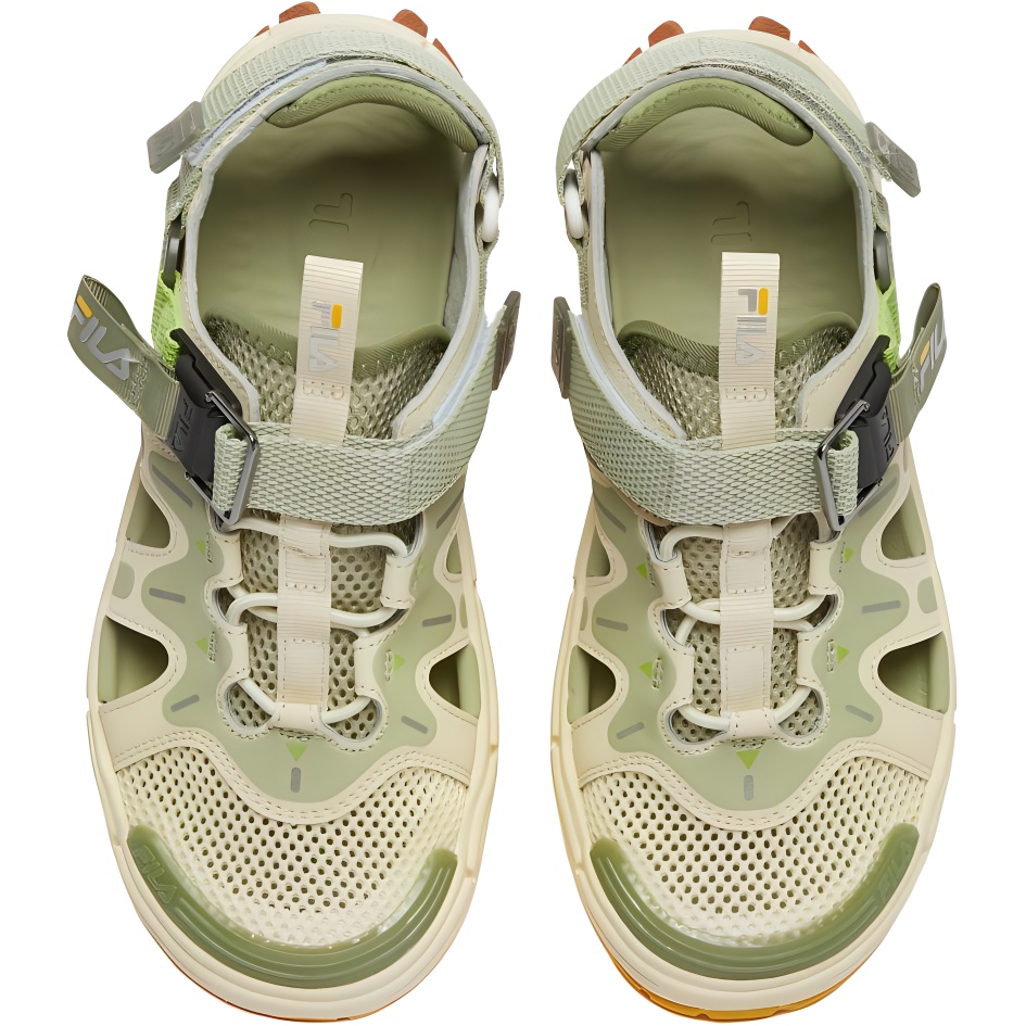 Детские сандалии Beetle Lightweight Shock Absorbers с низким верхом FILA KIDS, желтый/зеленый — фото 4