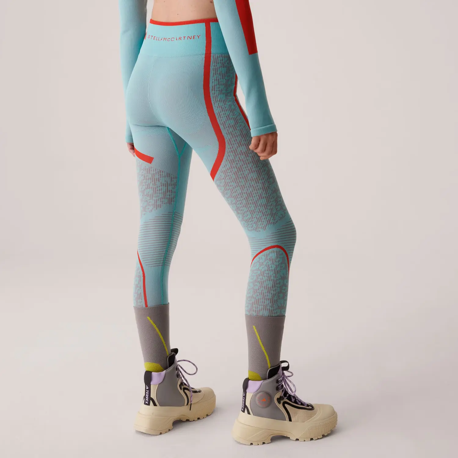 Stella McCartney X Adidas Женские Спортивные Штаны Простой Мятно-Зеленый — фото 3