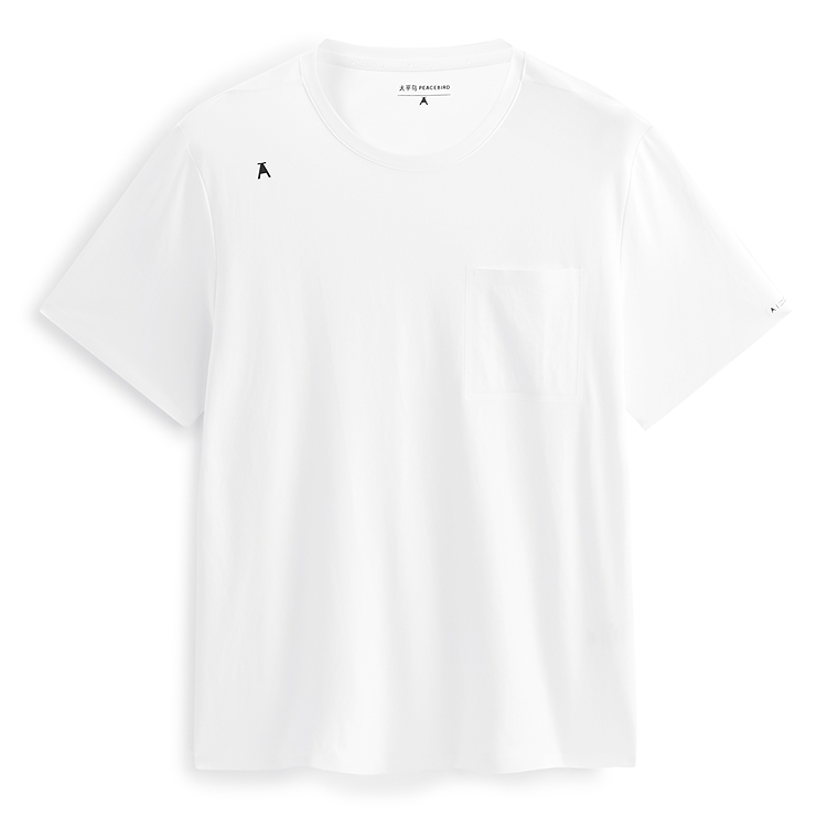 

PEACEBIRD MEN Футболка мужская белая 1 Crew Neck