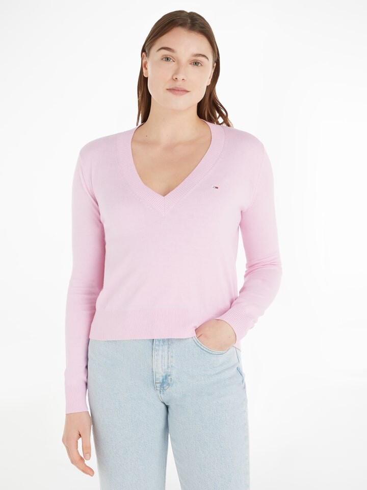 

Пуловер Tommy Hilfiger, розовый