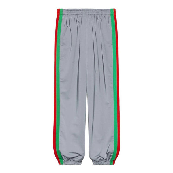 

Брюки reflective jersey loose jogging pant 'silver' Gucci, серебряный