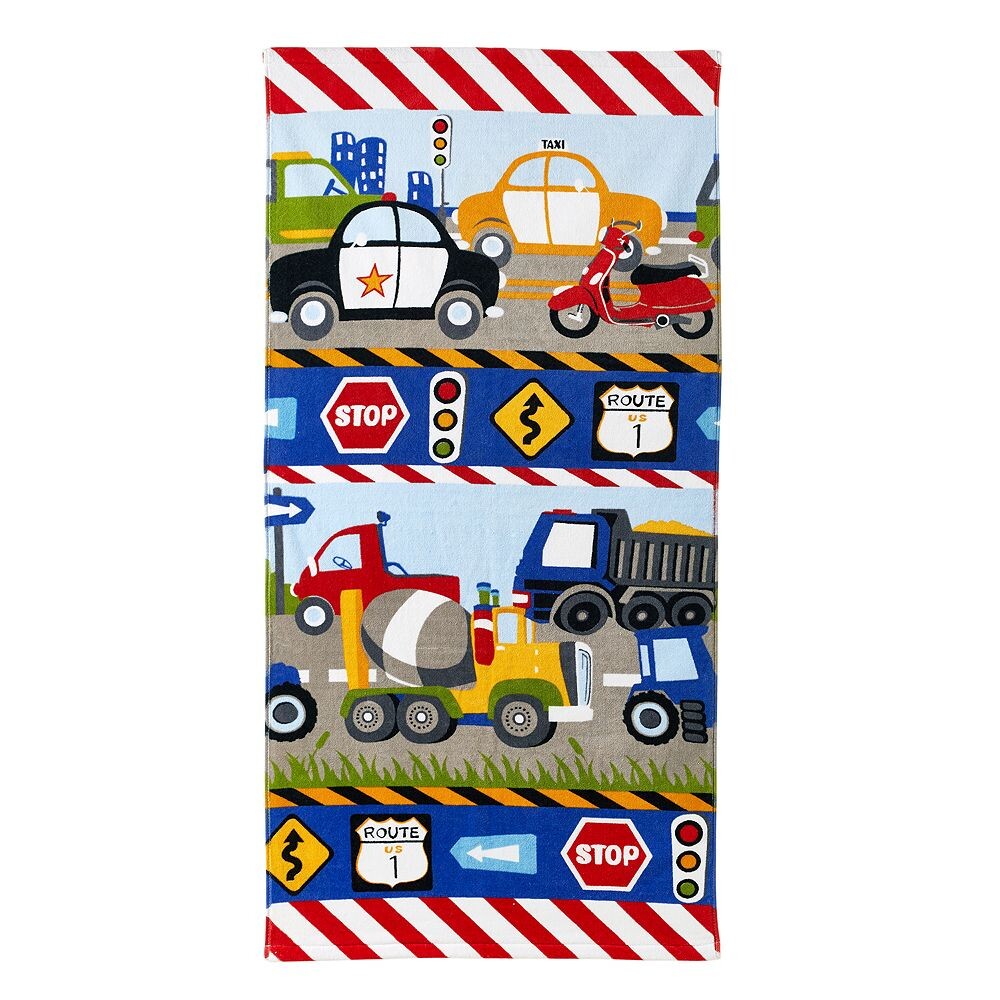 

Банное полотенце Dream Factory Trains & Trucks, желтый