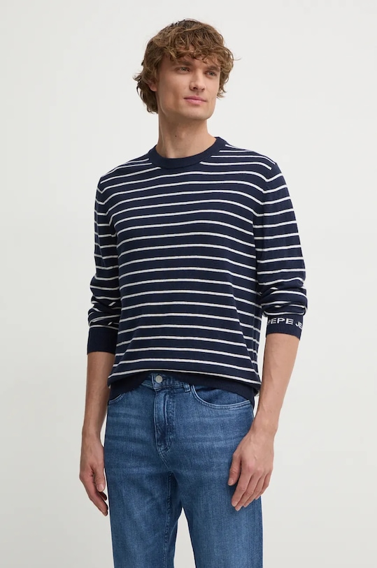 

Свитер с добавлением шерсти NEW ANDRE STRIPES Pepe Jeans, темно-синий