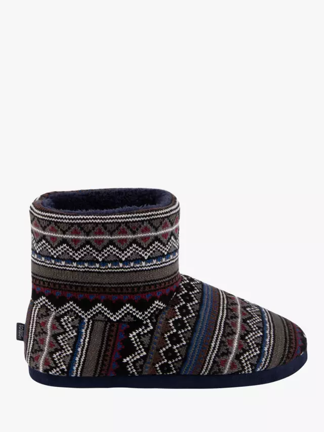 

Ботинки totes Men's Fair Isle Slipper, разноцветный