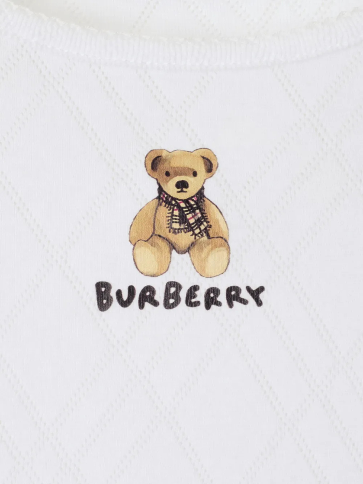 Футболка Burberry Kids Thomas Bear из хлопка, белый — фото 3