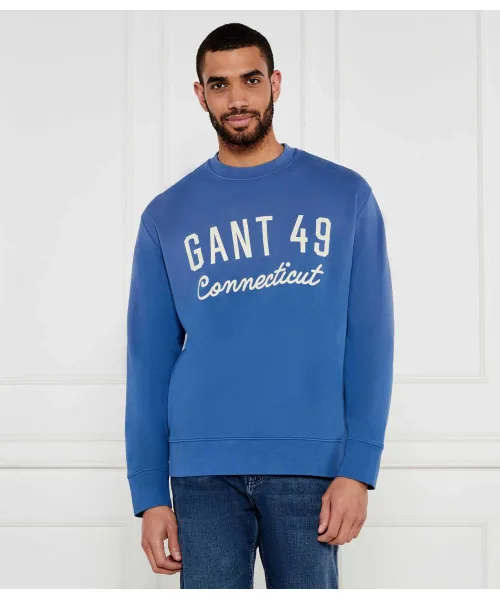 

Графическая толстовка Relaxed fit Gant, синий