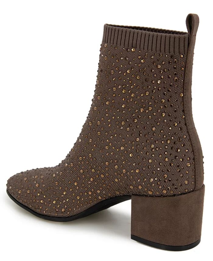 Женские ботильоны Rida Stretch Jewel Dress Booties Kenneth Cole Reaction, коричневый — фото 3