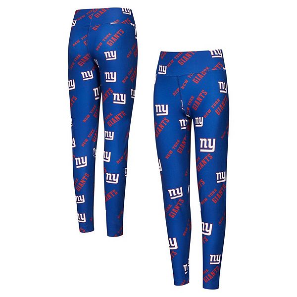 

Женские трикотажные леггинсы Concepts Sport Royal New York Giants Breakthrough Allover Print Unbranded