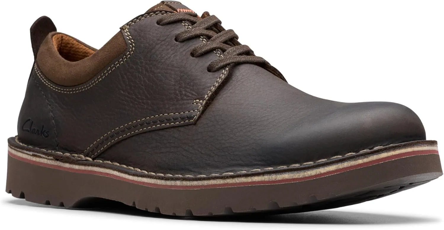 Мужские низкие оксфорды Clarks Eastridge, темно-коричневый — фото 3