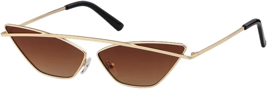 

MUTYNE Готические солнцезащитные очки «кошачий глаз» для женщин, роскошные винтажные, красные, из сплава, в маленькой прямоугольной оправе, ретро-очки, C2