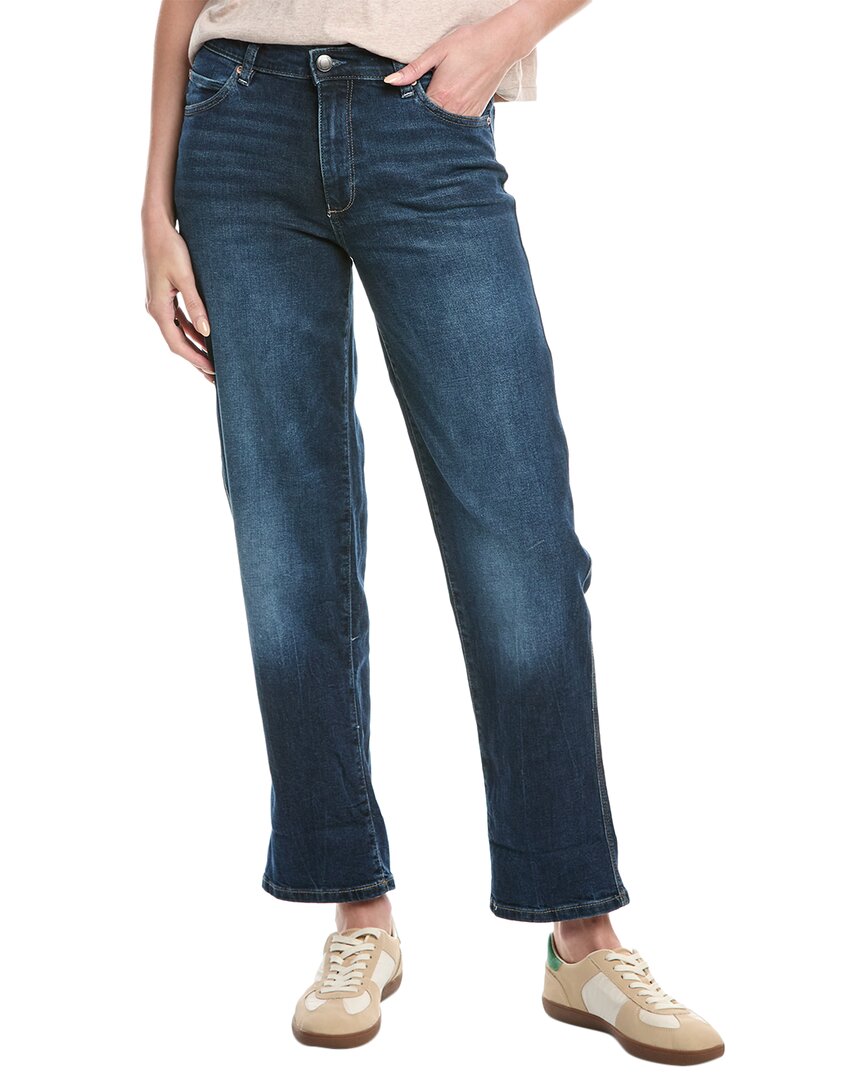 

DL1961 Thea Bluffview Расслабленные джинсы с манжетами, синий