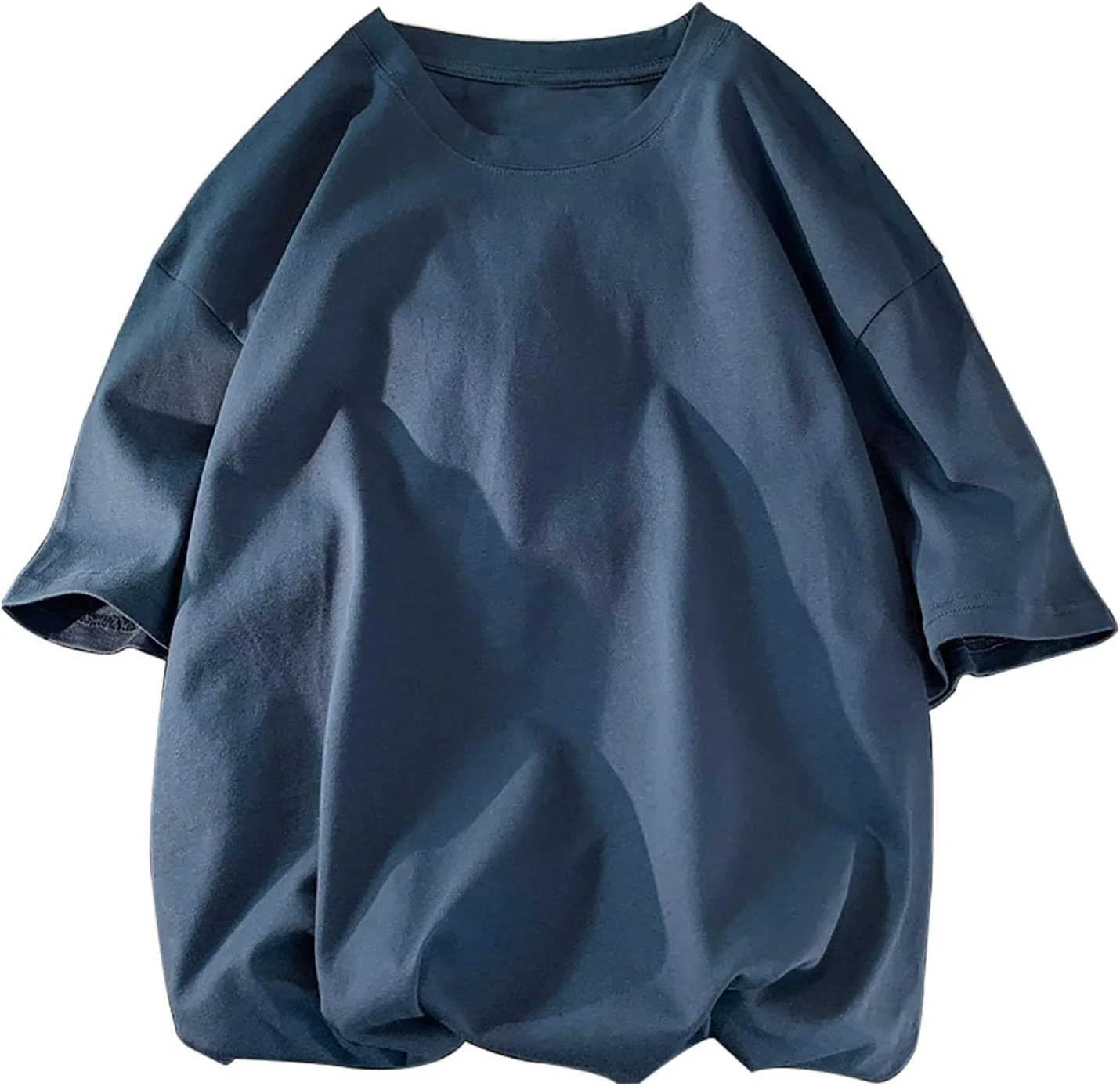 

Футболка Oversized для мужчин, Loose Fit, Drop Shoulder, Round Neck