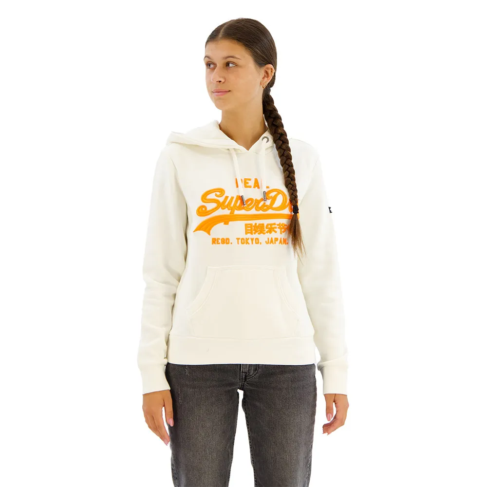 

Худи Superdry Neon Vl Embroidered Graphic, белый