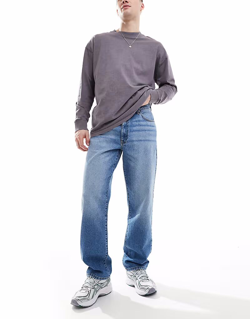 

Джинсы прямого кроя ASOS DESIGN, средне-синие