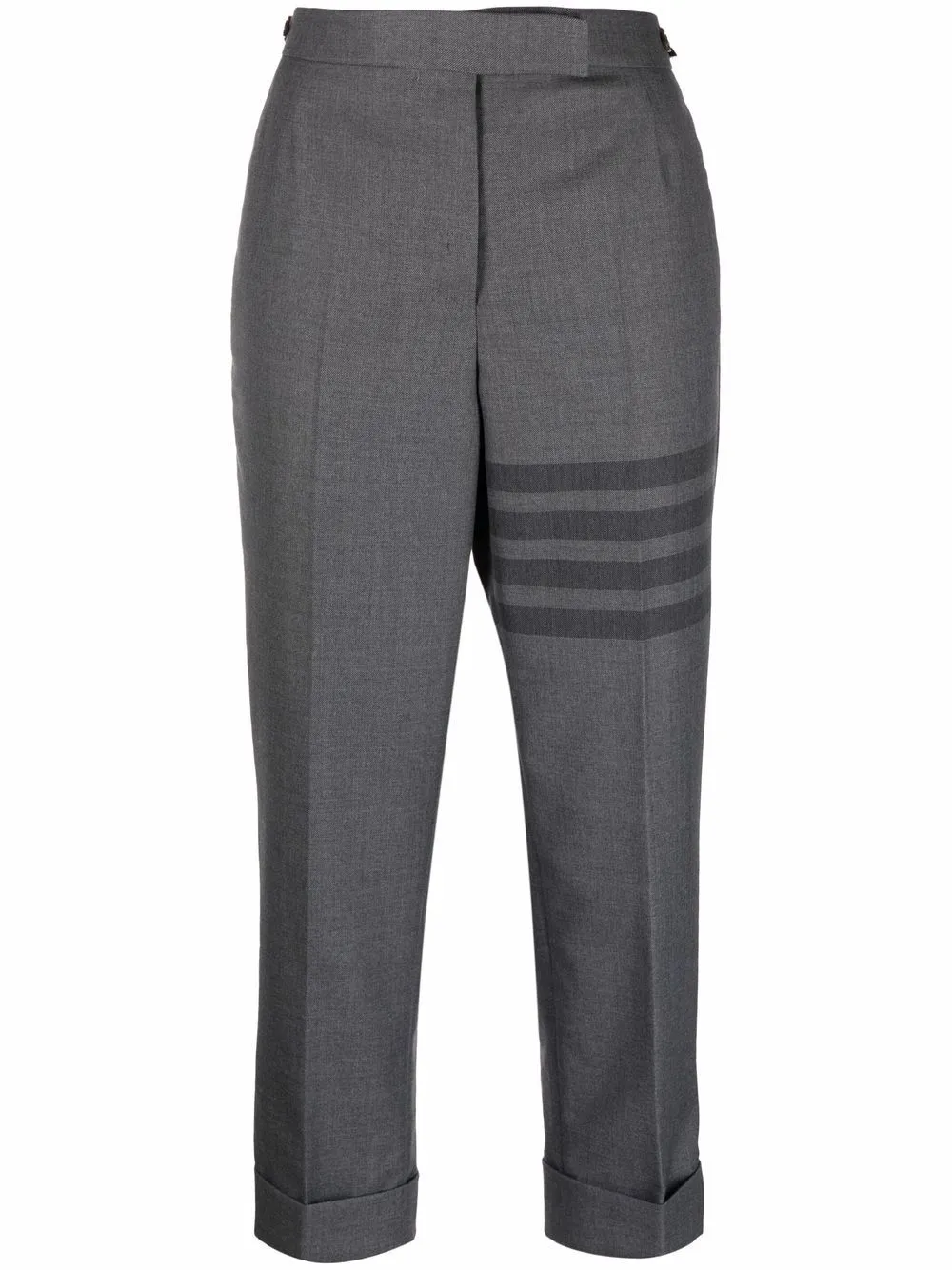 

Укороченные брюки с полосками 4-Bar THOM BROWNE, серый