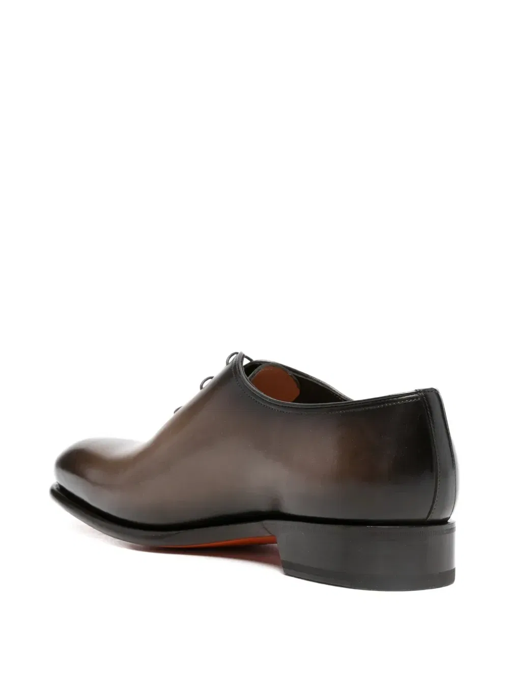 Туфли-лоферы на шнуровке с миндалевидным носком Santoni, коричневый — фото 3